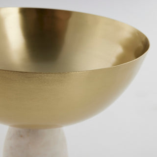 Ellivia gold bowl on marble base ø12 cm.