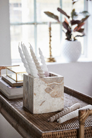 Ellia box H13 cm. Marble