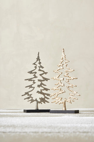 Lavola Christmas tree figure 48.5 cm silver