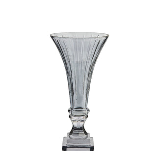 Ciselle vase H25.5 cm. dark grey