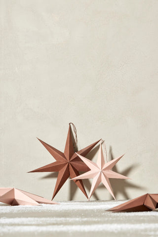 Pappia paper star 30 cm brown