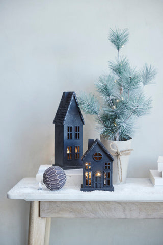 Seholia decorative house 28 cm black