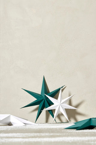 Pappia paper star 30 cm dark green