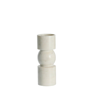 Ellia Marble candlestick H23 cm. white