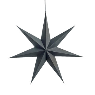 Pappia paper star 40 cm dark grey