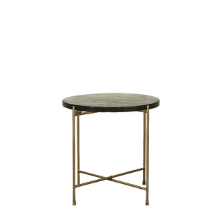 Marla side table 45x45 cm. smoked glass