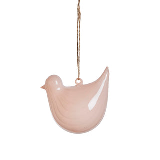 Feya Easter pendant bird glass H7 cm light pink