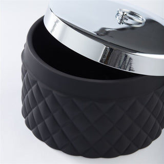 Portia jar H9 cm. black