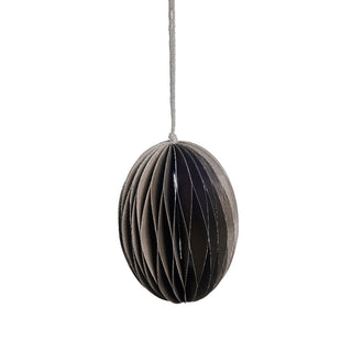 Parillia Easter egg hanging paper H8 cm dark brown