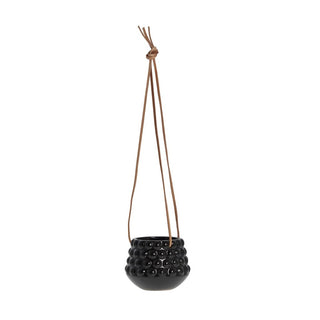 Dotsie hanging pot Ø12cm black