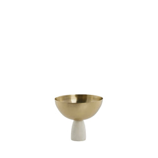 Ellivia gold bowl on marble base ø12 cm.