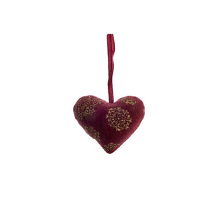 Stassia Christmas heart 8 cm red