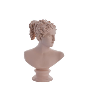 Statia bust H30.5 cm. pink