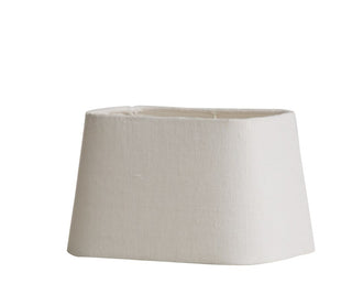 Rustic Linen lampshade white 20.5x12.5 cm.